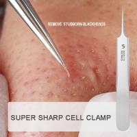 Tweezers Especiales Para Quitar Punzones Y Acné Ultra Fina De 5 Células Herramienta Cosmética Para El Hospital Para Extraer Blackheads Y Punzones Cercanos - details 1