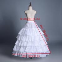 Crinolina Para Mujer Con 4 Aros Y 5 Capas De Volante Suelta Bajo Para Vestido De Baile Y Boda Material De Poliéster - details 3