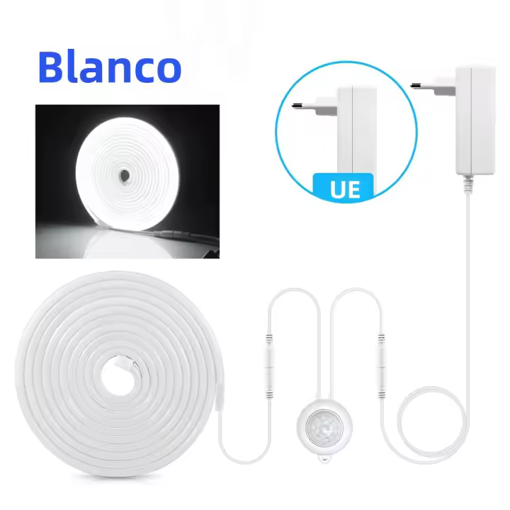 Tira De LED 5m 3m Luz De Neón Con Sensor De Movimiento DC 12V Detectores De Movimiento PIR Iluminación De Cocina Decorativa Para Paredes Resistente Al Agua SMD Epistar - 1