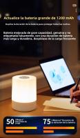 Lámpara Nocturna USB LED Con Control Remoto Y Batería Recargable Tres Colores Luz De Mesa Portátil Para Dormitorio - details 2