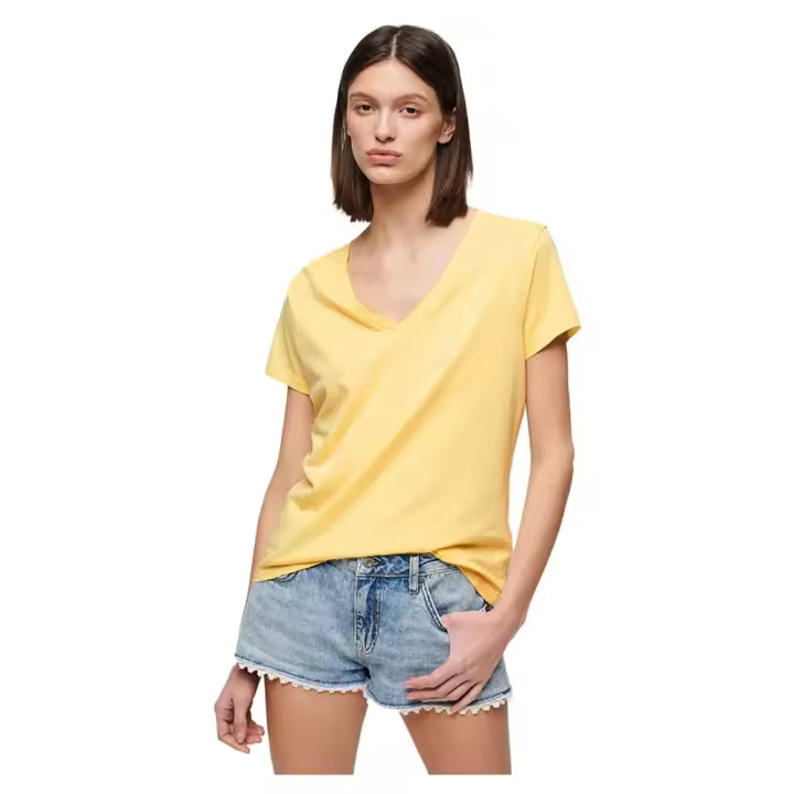 Superdry Camiseta De Manga Corta Con Cuello Pico Studios Slub Embroidered Vee - 1