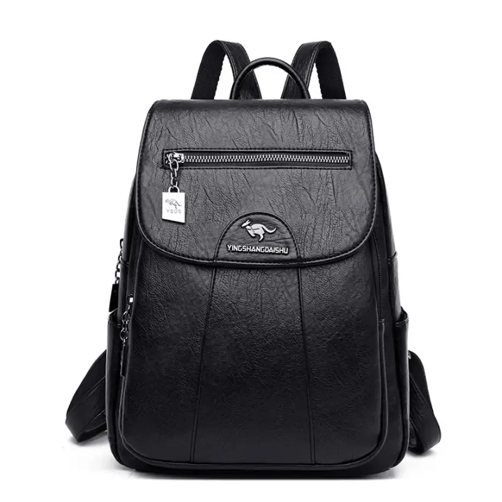 Mochipa Vintage de cuero elegante para Mujer, Bolso de hombre Femenino, Bolso de viaje informal, mochipa Escolar, 5 colores - 1