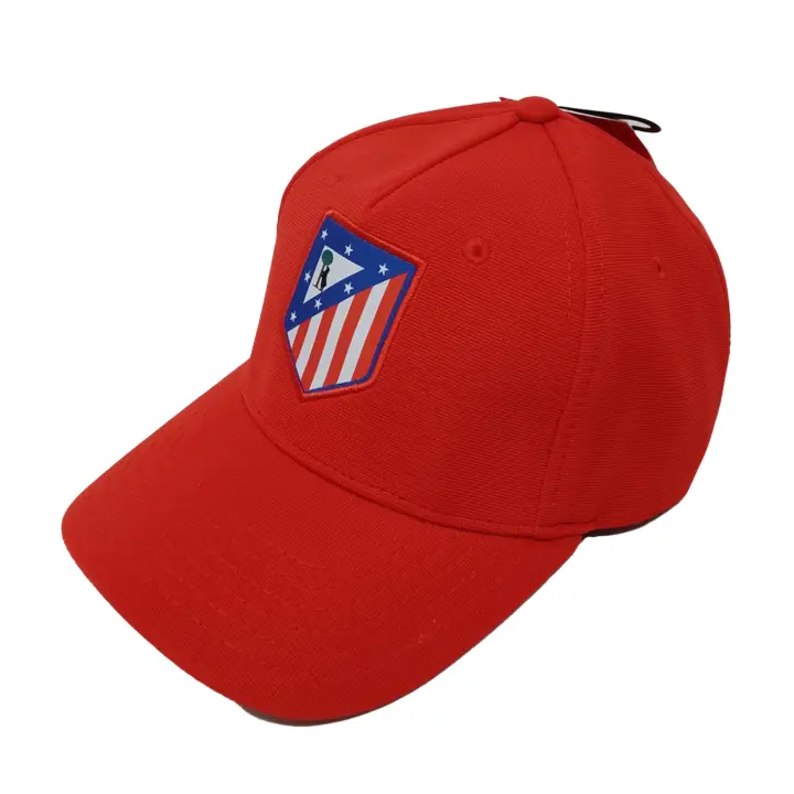 Atlético de Madrid Gorra Adulto con Escudo Bordado, Atlético de Madrid Licencia Oficial, Gorra Hombre ATM, Color Rojo, Talla Única Adulto, Regalo Cumpleaños Gorra Futbol - 1