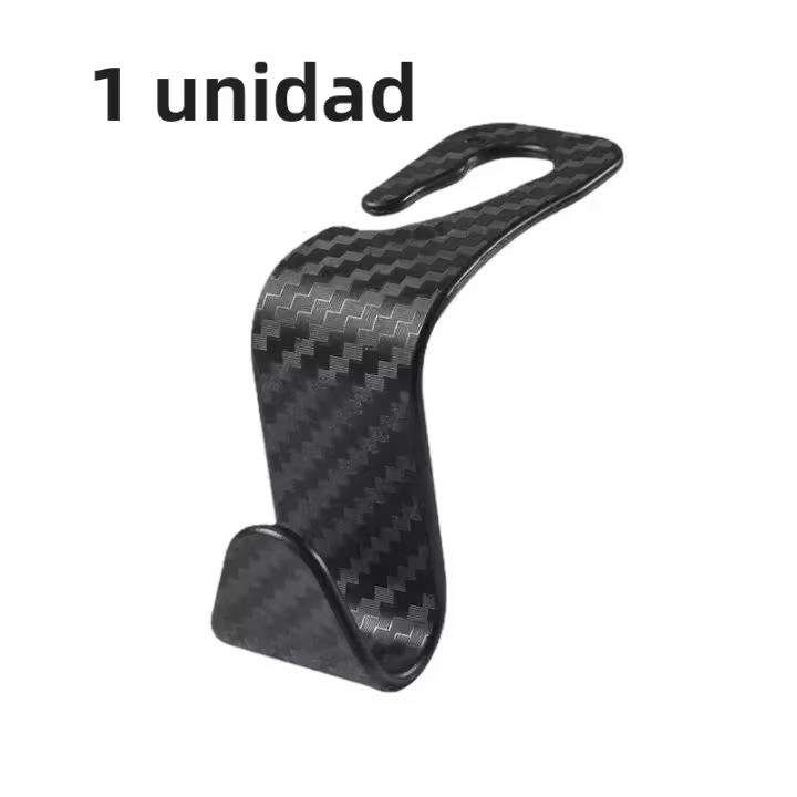 Organizador De Asiento Del Coche Con Gancho Para Bolsos Y Bolsos Accesorios De Almacenamiento Interior Clip Para Cabeza Del Asiento Delantero Material Plástico - 1