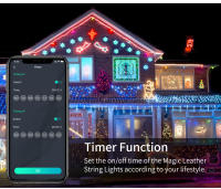Luces De Navidad Faeirys LED Cadena Bluetooth WS2812B RGBIC Direccional Música Garlanda Decoración De Fiesta Boda USB DC5V Control Remoto Y APP - details 7