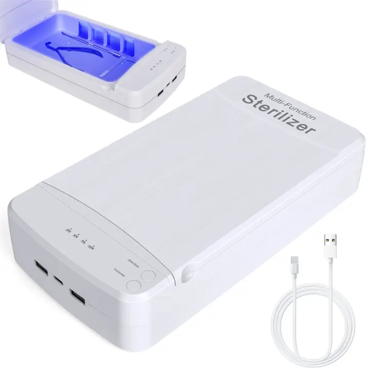Caja De Desinfección Para Uñas UV Con Aromaterapia Y Función LED Multiusos Para Herramientas De Manicura Material Plástico Certificación Ce Origen China - 1