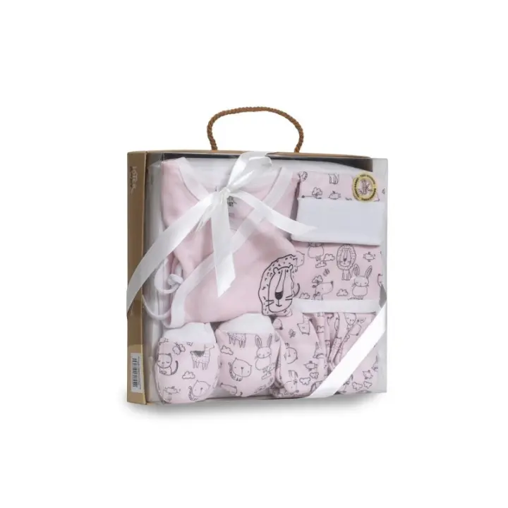 Interbaby Primeras Puestas Bebé Set Regalo 5 Piezas Ropa Bebé Animalitos - 1