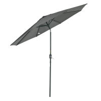 Outsunny Sombrilla de Jardín Ø264x253 cm con Protección UV 50+ Parasol de Aluminio Inclinable con Manivela para Terraza Balcón Exterior Gris - details 0