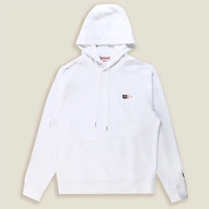 Sudadera con capucha Wilson Bela Blanca - M Triblend Hoodie - 1
