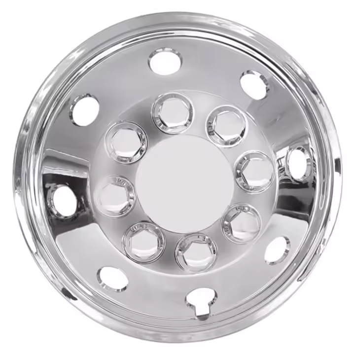 Carpoint Juego de tapacubos esféricos 41 cm cromado - 1