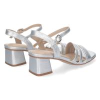 PuntoSalao Sandalias Plateadas de Tacón Bajo Cómodo Pala de Tiras Mujer YG621 sandalias de fiesta - details 2