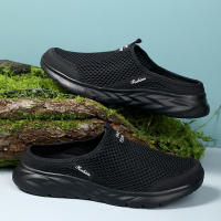 Nuevos Sandalias De Medio Tobillo Para Hombres Tenis De Malla Transpirable Zapatos De Playa Casuales Zapatillas De Verano De Lona Slip on Antideslizantes Tamaño True Fit - details 4