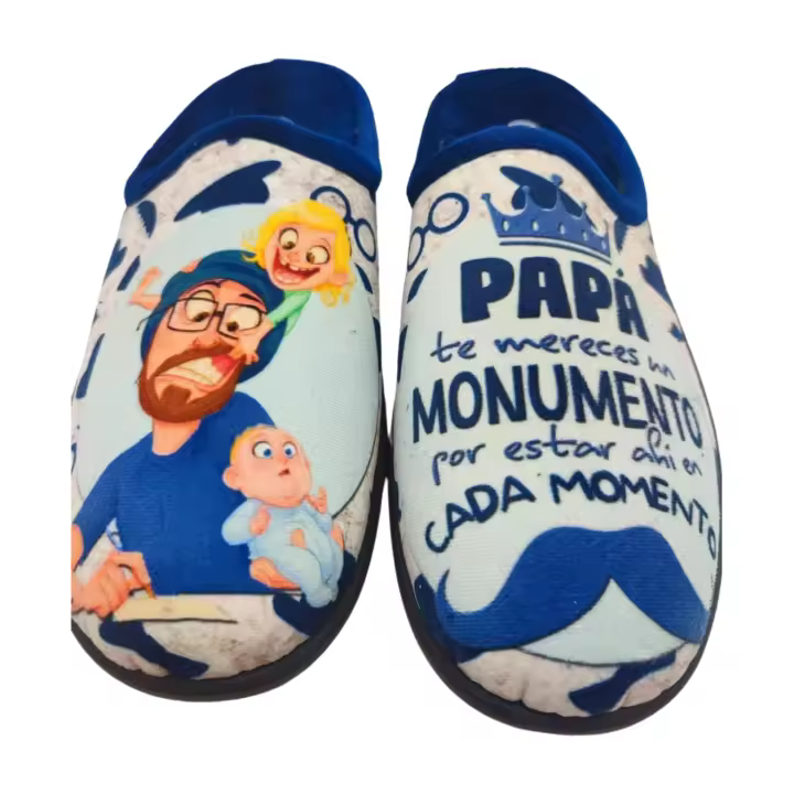 Flossy Zapatillas casa hombre invierno cómodas, flexibles, ligeras y gran confort , con plantilla extraíble y suela perfumada , antideslizante , fabricadas en España ,suaves y tiernas. Calzado para el hogar ideal para Papa - 1
