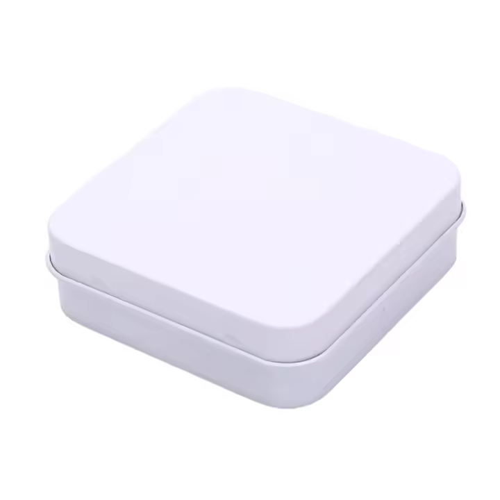 Caja De Almacenamiento De Metal Miniatura 1/2pcs Caja De Tapa Plegable Cuadrada Para Joyería Y Monedas Caja De Almacenamiento Europea - 1