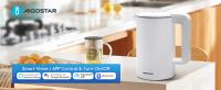 AIGOSTAR Hervidor de Agua Inteligente - Temperatura Regulable de 40°C a 100°C, Doble Pared de Acero Inoxidable, Mantener Caliente 24 hora. Control Wifi, Alexa y Google Home ( 1,7L 2200W) - details 0