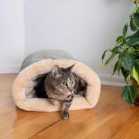 Bolsa De Dormir Para Gato De Otoño E Invierno Cálido Semi-abierto Para Pequeños Y Medianos Animales De Compaña Puede Ser Desmontado Y Lavado - details 2