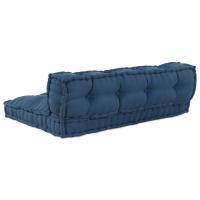 Cojín de Sofá de Pallet con Respaldo vidaXL Tela Azul - details 2