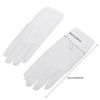 Guantes De Boda Elegantes Para Novia Con Lazo Accesorios De Boda Para Damas Guantes De Noche Formales De Encaje Rayón Talla Única - details 3