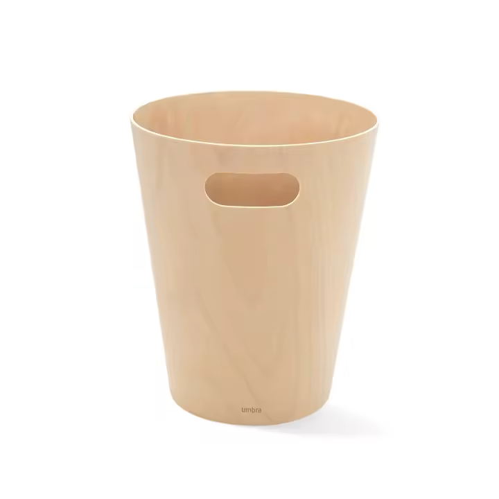 Papelera Madera natural tratada con acabado Natural - 1