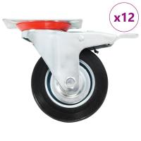 vidaXL Ruedas Giratorias con Frenos Dobles con Diámetro 100mm Materiales Cantidad 4 unidades,  8 unidades,  12 unidades y mas - details 0