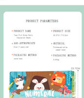 Juego De Educativos Montessori Para Niños Con Adhesivos Libro Ocupado Animal Números Juego De Puzzle De Alineación Regalo De Juguetes Educativos Para Niños - details 16
