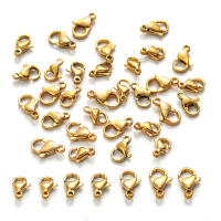 10Pcs/lot Aro De Langosta De Acero Inoxidable Galvanizado En Oro Para Pulseras Collares Cadenas Hecho a Mano Joyería Suministros - details 0