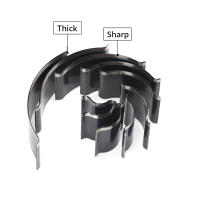 Cortador De Esquinas Redondas WUTA En Cuero Punzón De Billetera Bolsa Cuchillo De Corte Mold De Borde Arco Forma Circular Para Manualidades Y Artesanía - details 0