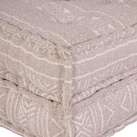 Pouffe Modular vidaXL Marrón Claro 70x70x36 Tela - details 4
