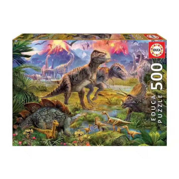 PUZZLES 500 ENCUENTROS DE DINOSAURIOS DE EDUCA - 1