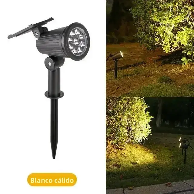 1/2/4PCS Spot Luz Solar De 9LED Para Jardín Impermeable Iluminación De Paisaje Camino Jardín Decoración Luz De Valla Moderna - 1
