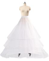 Falda De Mujer Mermaid Crinolina Para Vestido De Boda 3 Capas Larga Hasta El Suelo Underskirt Falda De Baile De Gota - details 3