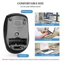 Ratón Inalámbrico Silencioso 2.4G Portátil Para Notebook PC Laptop MacBook Con Niveles Ajustables De DPI Ratón Óptico Para Oficina - details 5