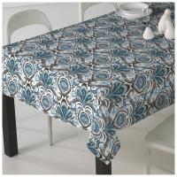 Mantel Hulehule Tex - Anti manchas Tela Resinada Estilo Ornamental Colores Azul Marron Mostaza Turquesa - BABEL - details 0