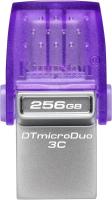 Kingston DataTraveler microDuo 3C Unidad Mini Pincho Pendrive Flash Memoria USB 64GB / 128GB / 256GB USBGen 3, USB 3.2 USB-C OTG, Type-C y Type-A, Morado - details 0