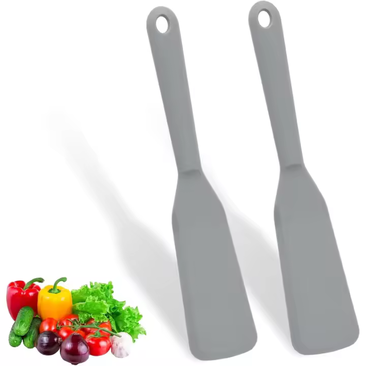 2 piezas de espátula de silicona, espátula de silicona antiadherente, espátula reversible,espátula para tortillas - 1