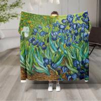 Manta De Flannel Con Estampado De Corazón Super Suave Y Cómoda Para Todas Las Estaciones Manta De Viaje Para Cama Sofa Camping - details 9