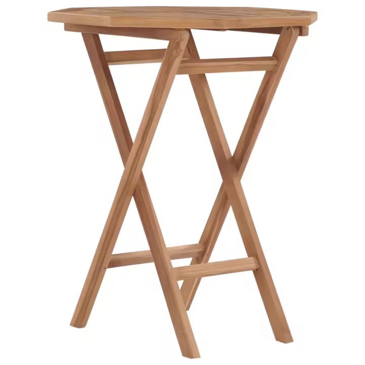 Mesa plegable de Jardín Madera de Teca 60x60x75 cm - 1