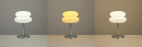 Lámpara De Noche Para Dormitorio Estilo Cremoso Con Enchufe USB Luz De Ambiente Para Sala De Estudio Regulable En Tres Colores - details 1