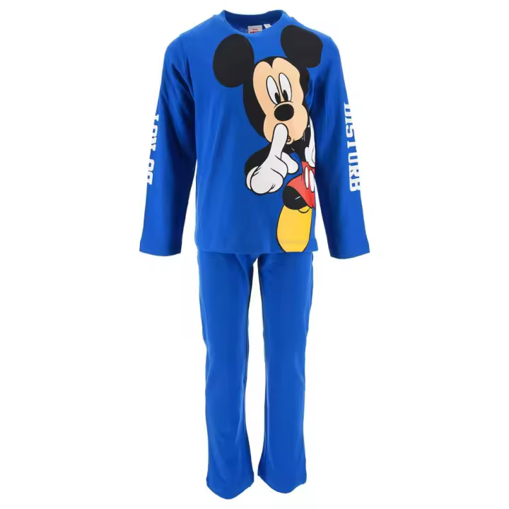 Pijama Manga Larga Mickey Mouse Silence Azul Niño 80557 - 1