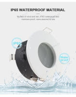 Nueva Diseño IP65 Impermeable Foco LED Recubierto GU10/MR16 Encaje Redondo Cuadrado Bombilla De Luz Térmica Enclavamiento Aluminio Blanco - details 3
