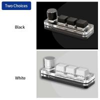 Teclado Mecánico Mini RGB Gaming Con 3 Botones Y Un Pomo USB Portátil Para Personalización Y Programación Para Photoshop - details 8