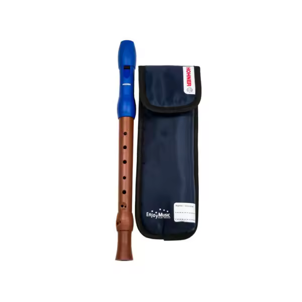 Flauta Hohner Mixta Boquilla Azul Digitación Barroca 2P 9586-2 - 1