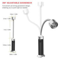 Lámpara De Pato Neón Ajustable Para Barbacoa Externa Magnética LED Resistente Al Calor Con 360 Grados De Iluminación - details 40