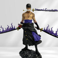 Figura De Acción Zoro Clásica One Piece Roronoa Zoro Modelo Flow Shura Serie 40cm PVC Adorno De Escritorio Juguetes GK Regalos Para Hombres Y Mujeres - details 14