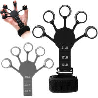 Ejercitador De Agarre De 5 Dedos Para Muñeca Y Brazo Silicona Ajustable Fortalecedor De Mano Y Antebrazo Para Deportes De Resistencia Unisex - details 0
