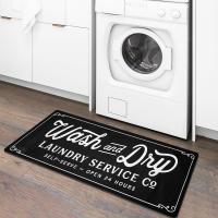 VIKAMA Alfombra De Lavandería Antideslizante Absorbente Para Cocina Sala De Estar Balcón Lavable Alfombrilla Para Puerta - details 4