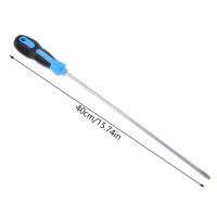 Destornillador Magnético De Largo Con Mango De Goma Herramienta De Reparación Slotted Y Cross Apto Para Electricidad - details 8