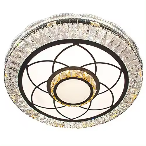 PLAFÓN LED DE CRISTAL DE VIDRIO Ø50CM CON 3 COLORES, 3000K / 4000K / 6000K - 1