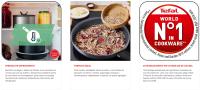 Tefal Ingenio Natural Force- Juego de 2 Sartenes 24/28 cm + Mango extraíble, Apto inducción, antiadherentes, revestimiento titanio, Thermo-signal, sin PFOA, apto lavavajillas y horno - details 2