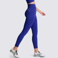 Leggings De Yoga Sin Costuras Para Mujer Levantador De Glúteos Deportivos De Fitness Y Gimnasio Pantalones De Running Terciopelo De Nylon De Cintura Elástica - details 9